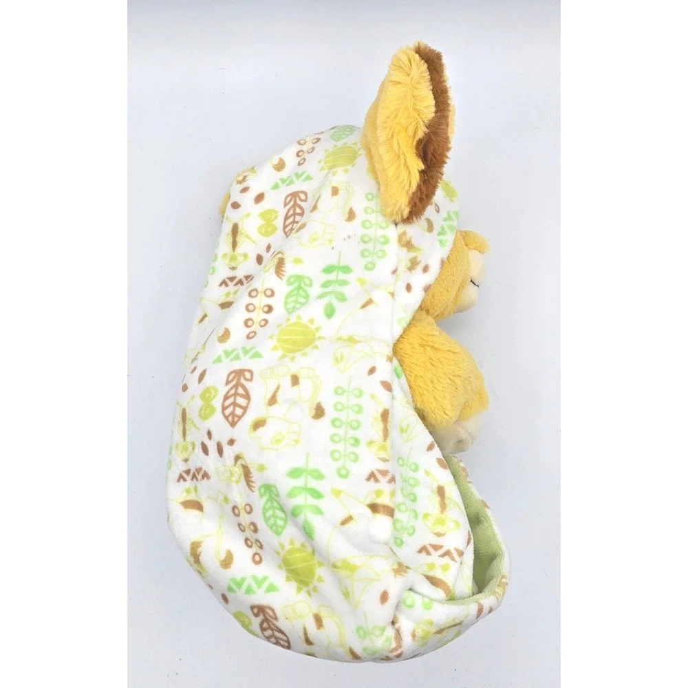 Disney Parks The Lion King Baby Simba RARE Plush Blanket Swaddle Soft toy